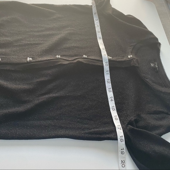 Talbots Metallic Pearl Button Chiffon Cardigan Women’s Size Small Petite Office - Picture 3 of 7